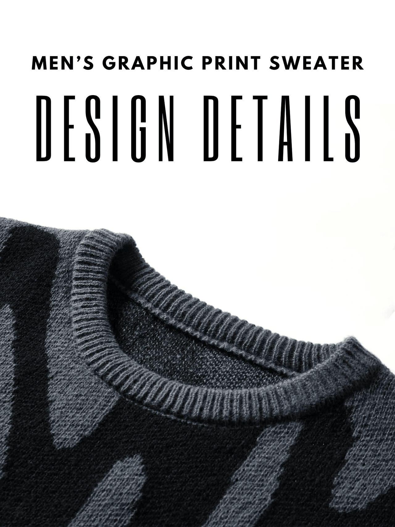 New Popular Men's Irregular Graphic Print Pullover Sweater Casual Round Neck Contrast Color Knitted Men's Pullovers Autumn Winter, Drestiny, Sweaters, Men's Sweaters, Pullovers, Long Sleeves, Men's Sweaters, Best Men's Sweaters, Wool Sweaters for Men, Cheap Sweaters for Men, United States, USA, Australia, New Zealand, United Kingdom, S, M, L, XL, XXL, 2XL, Dark Grey, Dodger Blue, Black, White, Dark Red, Green, Brown, Beige, Off white, Army Green, shopdrestiny.com