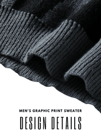 Thumbnail for New Popular Men's Irregular Graphic Print Pullover Sweater Casual Round Neck Contrast Color Knitted Men's Pullovers Autumn Winter, Drestiny, Sweaters, Men's Sweaters, Pullovers, Long Sleeves, Men's Sweaters, Best Men's Sweaters, Wool Sweaters for Men, Cheap Sweaters for Men, United States, USA, Australia, New Zealand, United Kingdom, S, M, L, XL, XXL, 2XL, Dark Grey, Dodger Blue, Black, White, Dark Red, Green, Brown, Beige, Off white, Army Green, shopdrestiny.com