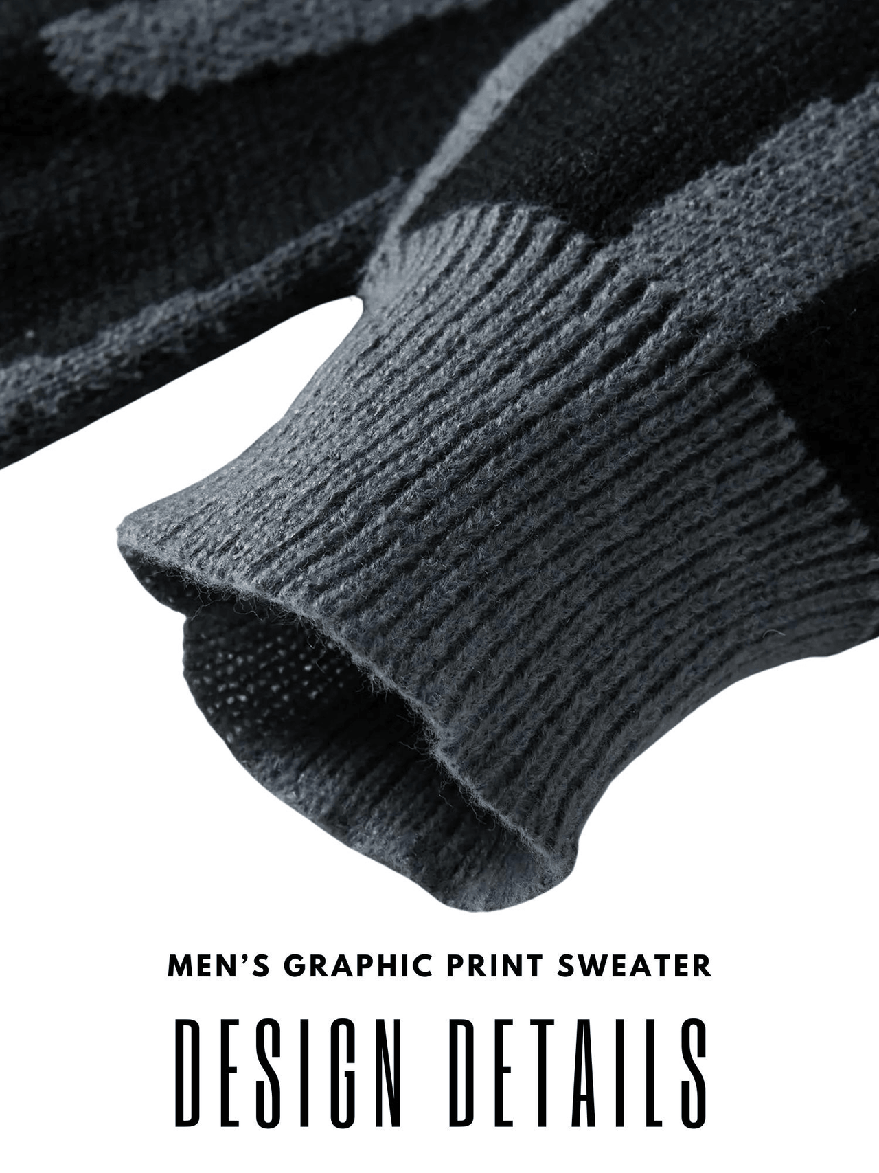 New Popular Men's Irregular Graphic Print Pullover Sweater Casual Round Neck Contrast Color Knitted Men's Pullovers Autumn Winter, Drestiny, Sweaters, Men's Sweaters, Pullovers, Long Sleeves, Men's Sweaters, Best Men's Sweaters, Wool Sweaters for Men, Cheap Sweaters for Men, United States, USA, Australia, New Zealand, United Kingdom, S, M, L, XL, XXL, 2XL, Dark Grey, Dodger Blue, Black, White, Dark Red, Green, Brown, Beige, Off white, Army Green, shopdrestiny.com