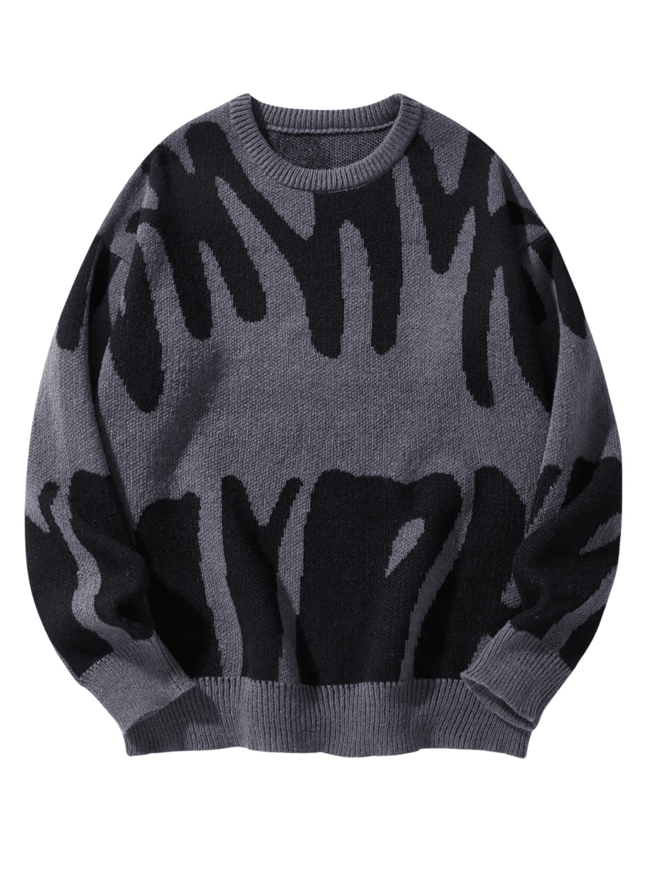 New Popular Men's Irregular Graphic Print Pullover Sweater Casual Round Neck Contrast Color Knitted Men's Pullovers Autumn Winter, Drestiny, Sweaters, Men's Sweaters, Pullovers, Long Sleeves, Men's Sweaters, Best Men's Sweaters, Wool Sweaters for Men, Cheap Sweaters for Men, United States, USA, Australia, New Zealand, United Kingdom, S, M, L, XL, XXL, 2XL, Dark Grey, Dodger Blue, Black, White, Dark Red, Green, Brown, Beige, Off white, Army Green, shopdrestiny.com