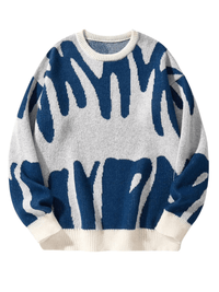 Thumbnail for New Popular Men's Irregular Graphic Print Pullover Sweater Casual Round Neck Contrast Color Knitted Men's Pullovers Autumn Winter, Drestiny, Sweaters, Men's Sweaters, Pullovers, Long Sleeves, Men's Sweaters, Best Men's Sweaters, Wool Sweaters for Men, Cheap Sweaters for Men, United States, USA, Australia, New Zealand, United Kingdom, S, M, L, XL, XXL, 2XL, Dark Grey, Dodger Blue, Black, White, Dark Red, Green, Brown, Beige, Off white, Army Green, shopdrestiny.com