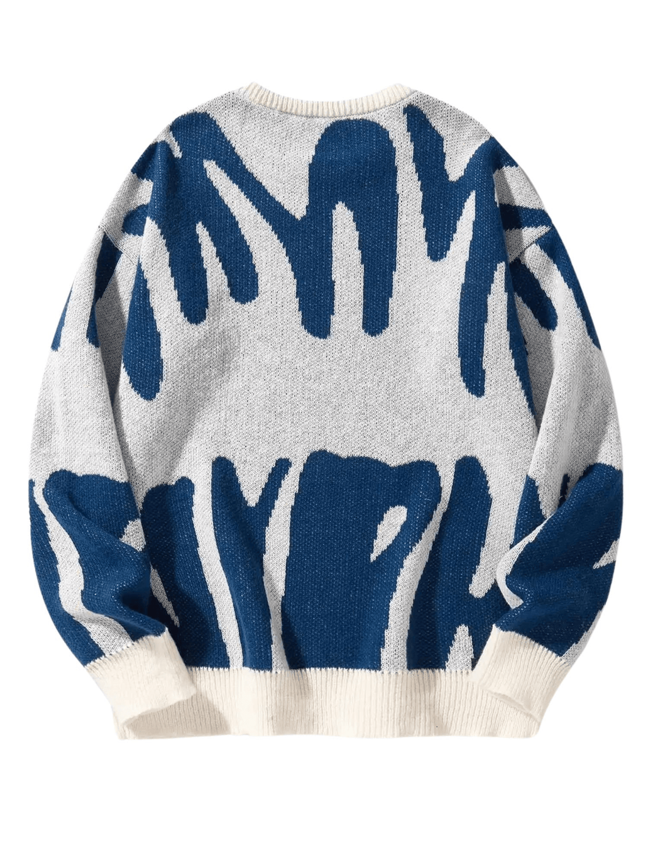 New Popular Men's Irregular Graphic Print Pullover Sweater Casual Round Neck Contrast Color Knitted Men's Pullovers Autumn Winter, Drestiny, Sweaters, Men's Sweaters, Pullovers, Long Sleeves, Men's Sweaters, Best Men's Sweaters, Wool Sweaters for Men, Cheap Sweaters for Men, United States, USA, Australia, New Zealand, United Kingdom, S, M, L, XL, XXL, 2XL, Dark Grey, Dodger Blue, Black, White, Dark Red, Green, Brown, Beige, Off white, Army Green, shopdrestiny.com