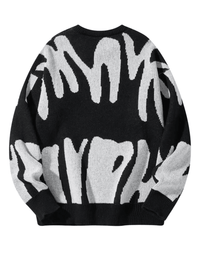 Thumbnail for New Popular Men's Irregular Graphic Print Pullover Sweater Casual Round Neck Contrast Color Knitted Men's Pullovers Autumn Winter, Drestiny, Sweaters, Men's Sweaters, Pullovers, Long Sleeves, Men's Sweaters, Best Men's Sweaters, Wool Sweaters for Men, Cheap Sweaters for Men, United States, USA, Australia, New Zealand, United Kingdom, S, M, L, XL, XXL, 2XL, Dark Grey, Dodger Blue, Black, White, Dark Red, Green, Brown, Beige, Off white, Army Green, shopdrestiny.com