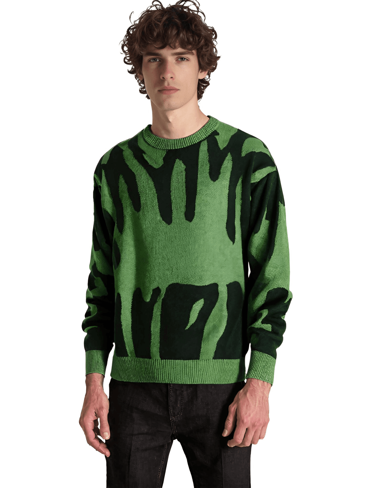 New Popular Men's Irregular Graphic Print Pullover Sweater Casual Round Neck Contrast Color Knitted Men's Pullovers Autumn Winter, Drestiny, Sweaters, Men's Sweaters, Pullovers, Long Sleeves, Men's Sweaters, Best Men's Sweaters, Wool Sweaters for Men, Cheap Sweaters for Men, United States, USA, Australia, New Zealand, United Kingdom, S, M, L, XL, XXL, 2XL, Dark Grey, Dodger Blue, Black, White, Dark Red, Green, Brown, Beige, Off white, Army Green, shopdrestiny.com