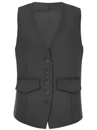 Thumbnail for Women's Office Chic Backless Halter V-Neck Crop Vest -, Vests , Drestiny , Australia, Black, Brown, Canada, Dark Blue, Khaki, Dark Brown, Light Blue, Mauve, Pink, Ivory, L, M, Navy, New Zealand, S, United Kingdom, United States, Vests, White, XL, XXL , Drestiny , www.shopdrestiny.com