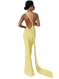 Thumbnail for One Shoulder Backless Sexy Maxi Dress - In 8 Colors and Multiple Looks! -, Maxi Dress , Drestiny , Australia, Black, Blue, Canada, Dark Red, FR, Green, Hot Pink, L, M, Maxi Dresses, Mini Dresses, New Zealand, One Shoulder, Orange, Pink, Red, S, Sky Blue, Sleeveless, United Kingdom, United States, White, Wine Red , Drestiny , Convertible Maxi Dress, Yellow, Light Yellow, Purple, www.shopdrestiny.com