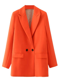 Thumbnail for Office Chic Women's Double Breasted Blazer - In 16 Colors!