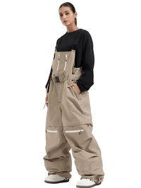 Thumbnail for Outdoor Skiing Strap Pants New 2025 Winter Loose Sports Ski Trousers Windproof Waterproof Women Men Warm Snowboarding Overalls, Drestiny Snow Pants, Waterproof Snow pants, Cheap Snow Pants, Men's Snow pants, Women's Snow Pants, United States,  Green, Drestiny, Red, Black, Light Grey, Deep Pink, Pink Snow Pants, Khaki, Canada, Australia, New Zealand, United Kingdom, XS, S, M, L, XL, shopdrestiny.com