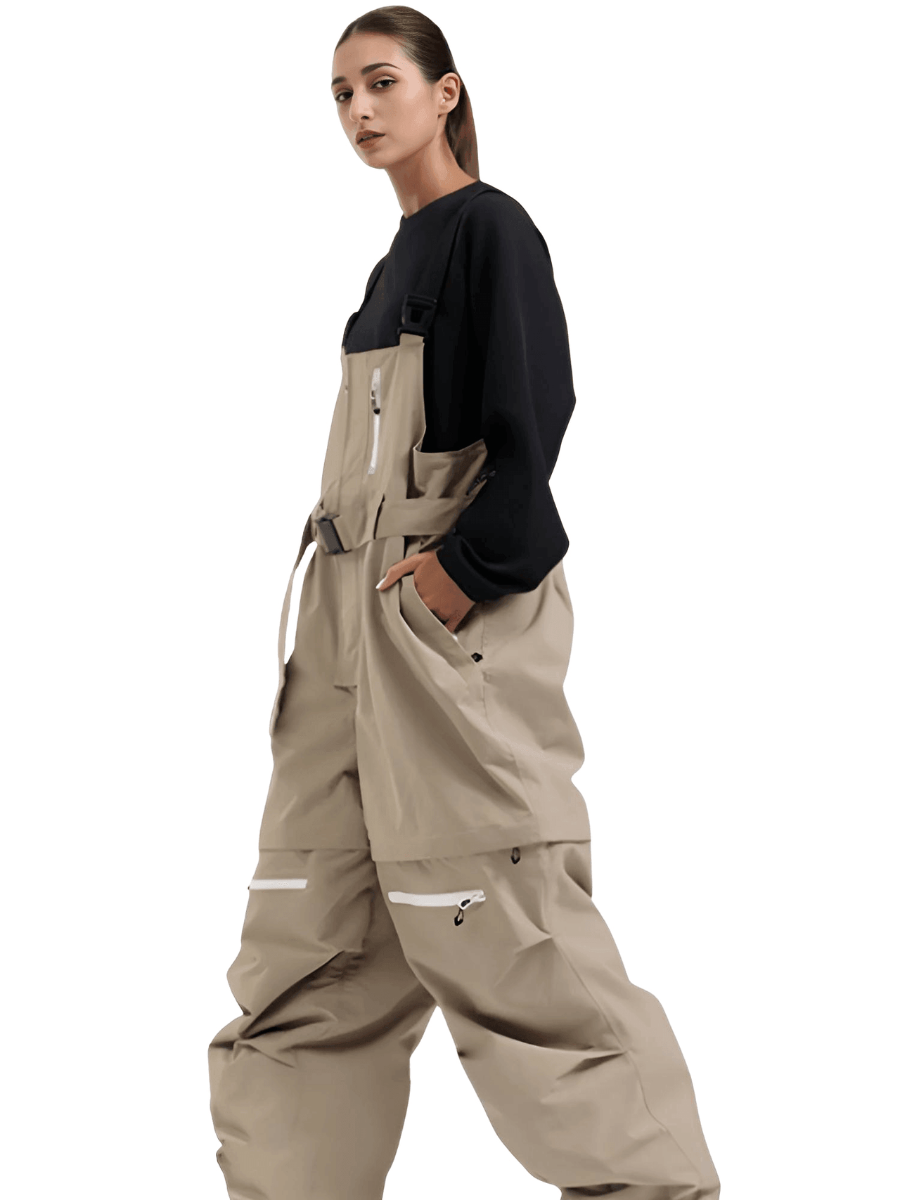 Outdoor Skiing Strap Pants New 2025 Winter Loose Sports Ski Trousers Windproof Waterproof Women Men Warm Snowboarding Overalls, Drestiny Snow Pants, Waterproof Snow pants, Cheap Snow Pants, Men's Snow pants, Women's Snow Pants, United States,  Green, Drestiny, Red, Black, Light Grey, Deep Pink, Pink Snow Pants, Khaki, Canada, Australia, New Zealand, United Kingdom, XS, S, M, L, XL, shopdrestiny.com