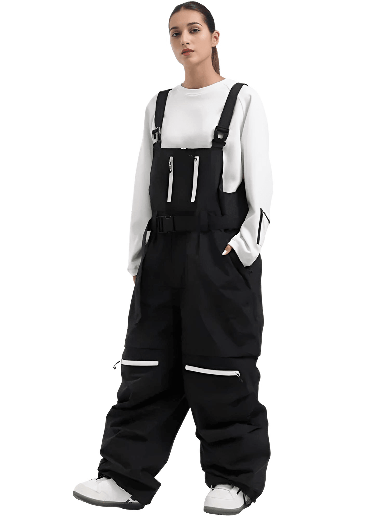 Outdoor Skiing Strap Pants New 2025 Winter Loose Sports Ski Trousers Windproof Waterproof Women Men Warm Snowboarding Overalls, Drestiny Snow Pants, Waterproof Snow pants, Cheap Snow Pants, Men's Snow pants, Women's Snow Pants, United States,  Green, Drestiny, Red, Black, Light Grey, Deep Pink, Pink Snow Pants, Khaki, Canada, Australia, New Zealand, United Kingdom, XS, S, M, L, XL, shopdrestiny.com