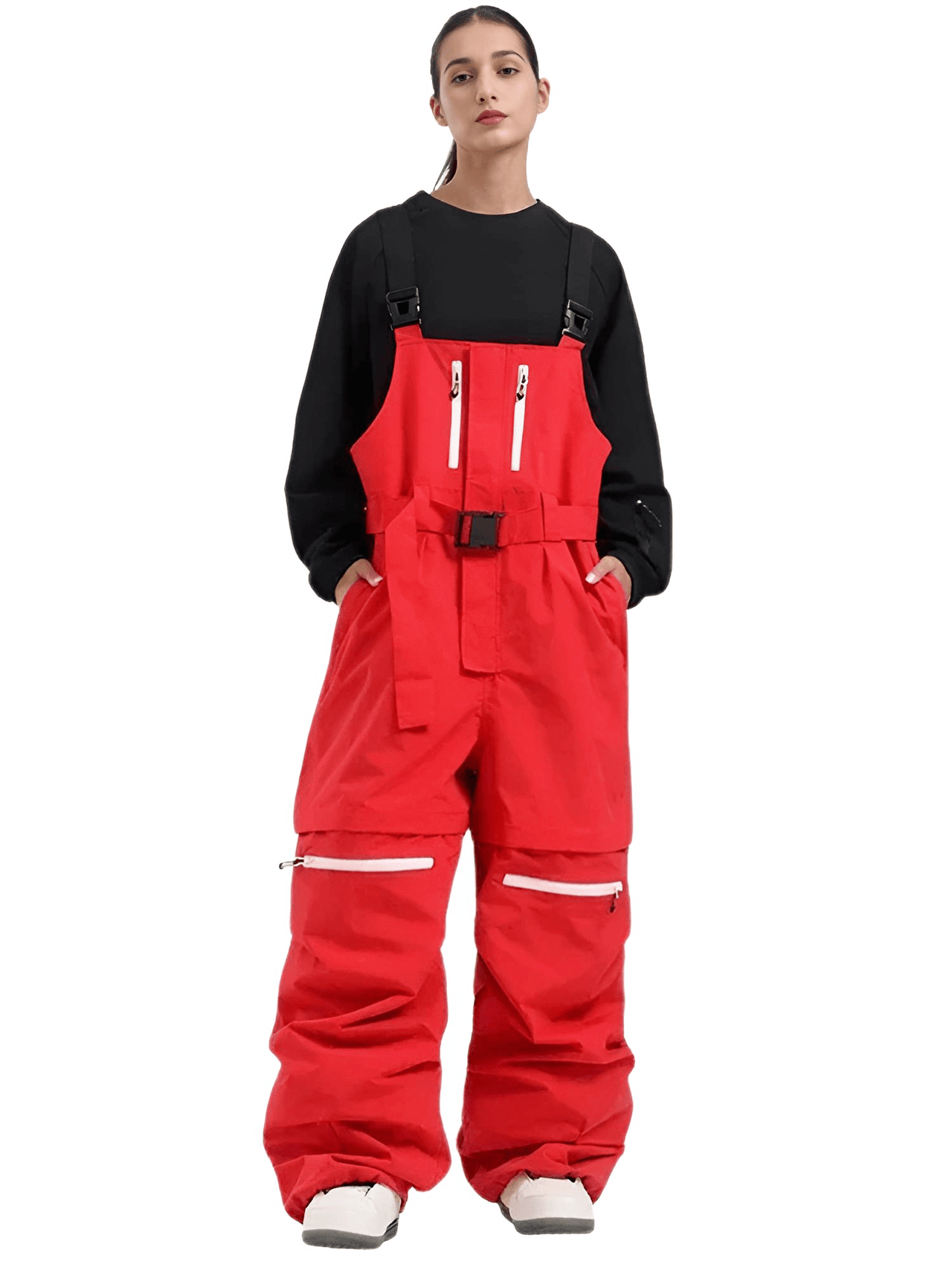 Outdoor Skiing Strap Pants New 2025 Winter Loose Sports Ski Trousers Windproof Waterproof Women Men Warm Snowboarding Overalls, Drestiny Snow Pants, Waterproof Snow pants, Cheap Snow Pants, Men's Snow pants, Women's Snow Pants, United States,  Green, Drestiny, Red, Black, Light Grey, Deep Pink, Pink Snow Pants, Khaki, Canada, Australia, New Zealand, United Kingdom, XS, S, M, L, XL, shopdrestiny.com