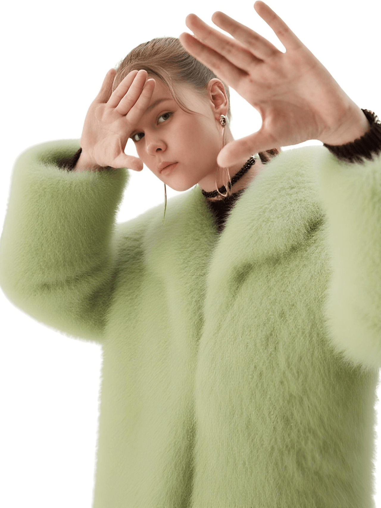 Oversize Plush Fur Coat For Women Elegant Soft Warm Long Sleeve Loose Jackets Winter Chic Street Outerwear , Coats, Drestiny, Jackets, Green, Beige, Brown, United States, Australia, New Zealand, United Kingdom, S, M, L, shopdrestiny.com, faux fur coats