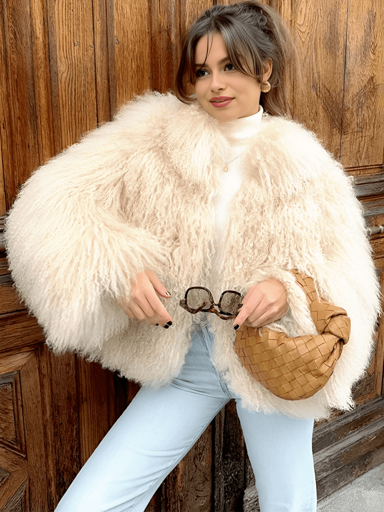 Oversize Plush Fur Coat For Women Elegant Soft Warm Long Sleeve Loose Jackets Winter Chic Street Outerwear , Coats, Drestiny, Jackets, Green, Beige, Brown, United States, Australia, New Zealand, United Kingdom, S, M, L, shopdrestiny.com, faux fur coats