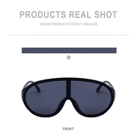 Thumbnail for Oversized Shield Sunglasses Fashion One Piece Sun Glasses Big Frame Shades, Sunglasses, Gender_Women, Gender_Men, United States, USA, Canada, Australia, New Zealand, United Kingdom, UK, Black, White, Blue, Transparent, Grey, Pink, Silver, Brown, large shield sunglasses women, futuristic shield sunglasses, rimless shield sunglasses, wrap around sunglasses oversized, y2k shield sunglasses, big shield sunglasses, statement shield sunglasses, shopdrestiny.com