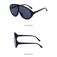Thumbnail for Oversized Shield Sunglasses Fashion One Piece Sun Glasses Big Frame Shades, Sunglasses, Gender_Women, Gender_Men, United States, USA, Canada, Australia, New Zealand, United Kingdom, UK, Black, White, Blue, Transparent, Grey, Pink, Silver, Brown, large shield sunglasses women, futuristic shield sunglasses, rimless shield sunglasses, wrap around sunglasses oversized, y2k shield sunglasses, big shield sunglasses, statement shield sunglasses, shopdrestiny.com