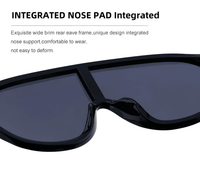 Thumbnail for Oversized Shield Sunglasses Fashion One Piece Sun Glasses Big Frame Shades, Sunglasses, Gender_Women, Gender_Men, United States, USA, Canada, Australia, New Zealand, United Kingdom, UK, Black, White, Blue, Transparent, Grey, Pink, Silver, Brown, large shield sunglasses women, futuristic shield sunglasses, rimless shield sunglasses, wrap around sunglasses oversized, y2k shield sunglasses, big shield sunglasses, statement shield sunglasses, shopdrestiny.com
