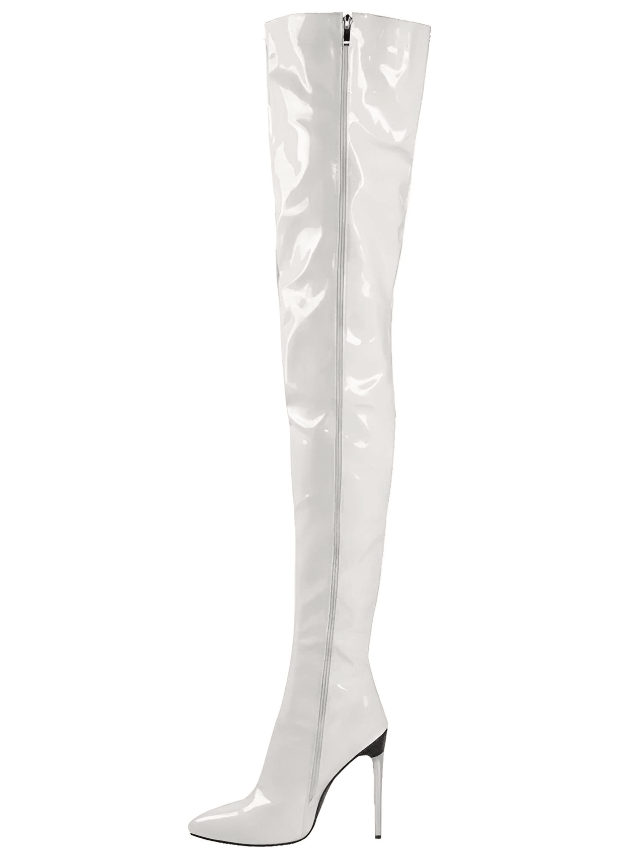 Patent Leather Over The Knee Boots Ladies High Heels New Large Size Sexy Thigh High Boots Stiletto Women Boots, Leather Thigh High Boots, Over The Knee Leather Boots, Women's Leather Thigh High Boots, Black Leather High Heel Boots, Heeled Leather Thigh High Boots, Stilettos, High Heels, Thigh Highs, Boots, United States, USA, Canada, Australia, New Zealand, United Kingdom, Blue, Black, Red, Purple, White, Pink, shopdrestiny.com