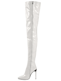Thumbnail for Patent Leather Over The Knee Boots Ladies High Heels New Large Size Sexy Thigh High Boots Stiletto Women Boots, Leather Thigh High Boots, Over The Knee Leather Boots, Women's Leather Thigh High Boots, Black Leather High Heel Boots, Heeled Leather Thigh High Boots, Stilettos, High Heels, Thigh Highs, Boots, United States, USA, Canada, Australia, New Zealand, United Kingdom, Blue, Black, Red, Purple, White, Pink, shopdrestiny.com