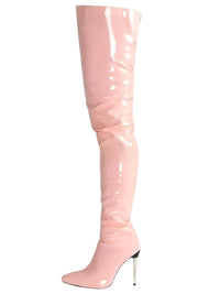 Thumbnail for Patent Leather Over The Knee Boots Ladies High Heels New Large Size Sexy Thigh High Boots Stiletto Women Boots, Leather Thigh High Boots, Over The Knee Leather Boots, Women's Leather Thigh High Boots, Black Leather High Heel Boots, Heeled Leather Thigh High Boots, Stilettos, High Heels, Thigh Highs, Boots, United States, USA, Canada, Australia, New Zealand, United Kingdom, Blue, Black, Red, Purple, White, Pink, shopdrestiny.com