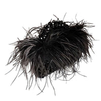 Thumbnail for Pearl Bead Handle Bag with Ostrich Feathers -, Handbags, Wallets & Cases , Drestiny , Australia, Black, Blue, Deep Pink, Green, Handbags, Light Blue, M, New Zealand, Orange, Purple, Purses, Red, United Kingdom, United States, Yellow , Drestiny , www.shopdrestiny.com