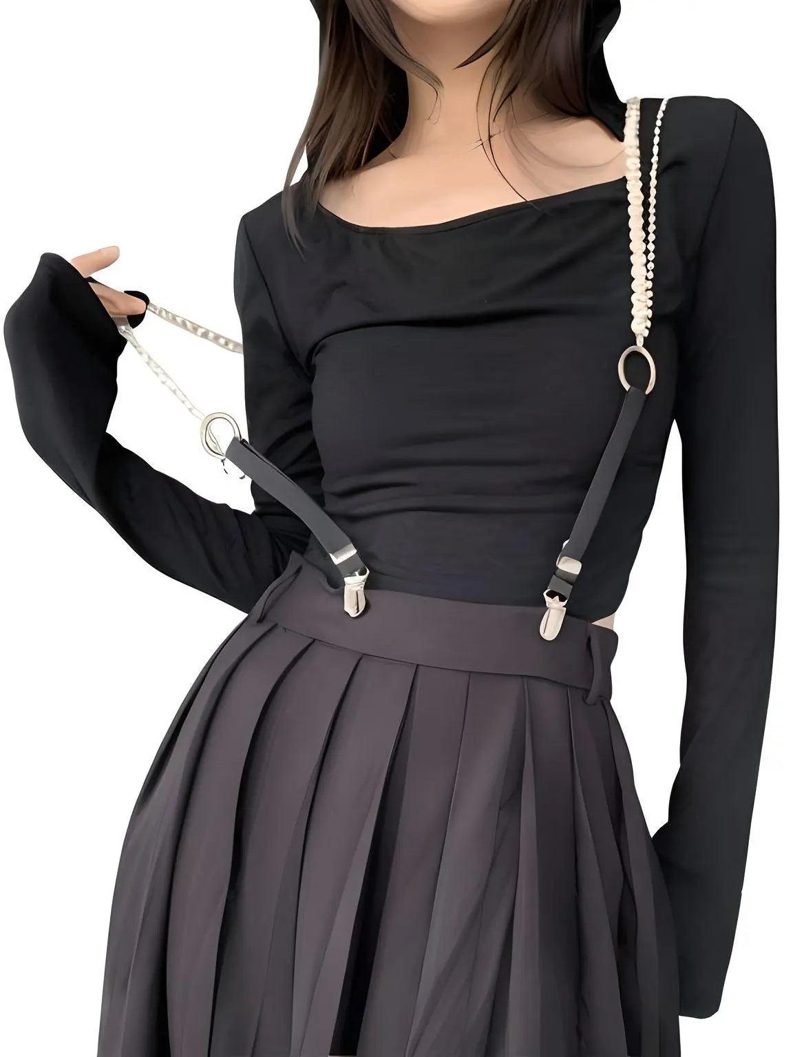 Pearl Rhinestone Suspenders For Women -, Suspenders , Drestiny , Australia, Black, Canada, Gender_Women, Suspenders, United Kingdom, United States, White , Drestiny , www.shopdrestiny.com