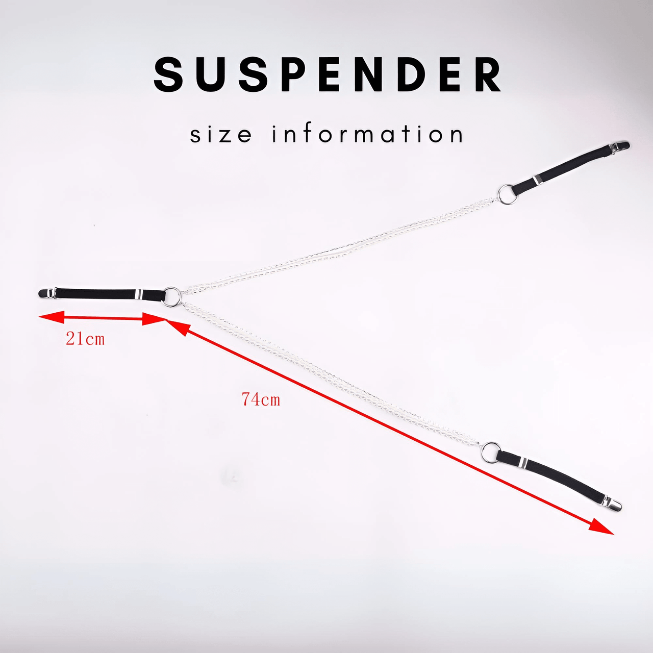 Pearl Rhinestone Suspenders For Women