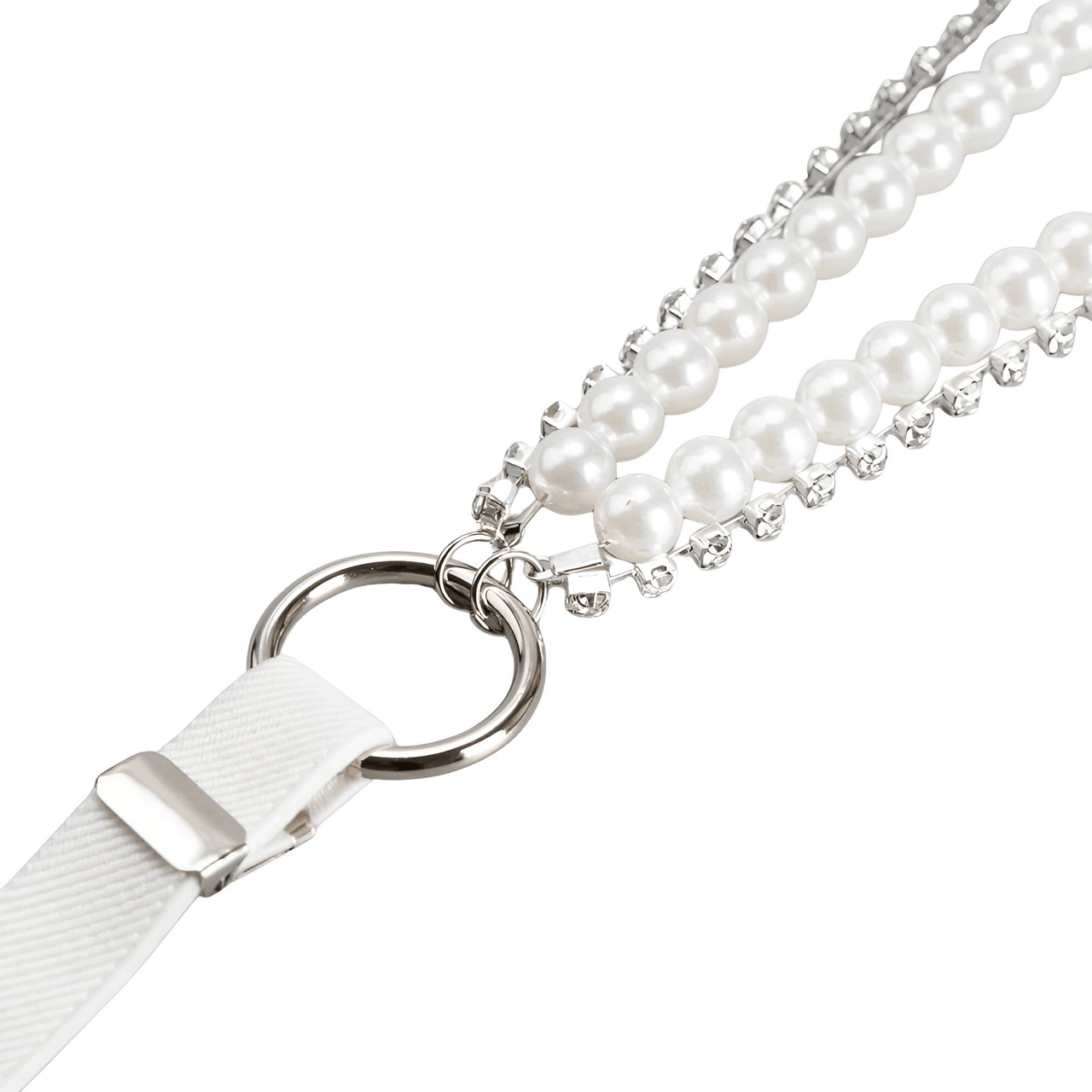 Pearl Rhinestone Suspenders For Women -, Suspenders , Drestiny , Australia, Black, Canada, Gender_Women, Suspenders, United Kingdom, United States, White , Drestiny , www.shopdrestiny.com