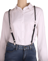 Thumbnail for Pearl Rhinestone Suspenders For Women -, Suspenders , Drestiny , Australia, Black, Canada, Gender_Women, Suspenders, United Kingdom, United States, White , Drestiny , www.shopdrestiny.com