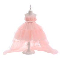 Thumbnail for Girl's Puffy Tulle Dress Trailing First Communion Party Dresses For Girl -, , Drestiny , 18M, 24M, 3T, 4T, 5T, 6T, 7T, 8T, Australia, Black, Canada, Dark Green, Dresses, Girls, Hot Pink, Light Blue, New Zealand, Peach, Pink, Purple, Red, Sleeveless, TD, United Kingdom, United States, White , Drestiny , www.shopdrestiny.com