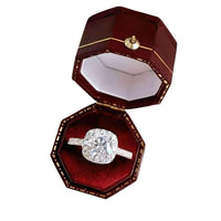 Thumbnail for Real Brilliant Moissanite Rings For Women - In 0.5CT 1CT 2CT 3CT Center Stone! -, Rings , Drestiny , 4, 4.5, 5, 5.5, 6, 6.5, 7, 7.5, 8, 8.5, 9, Australia, Canada, FR, New Zealand, Rings, Silver, United Kingdom, United States , Drestiny , www.shopdrestiny.com