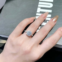 Thumbnail for Real Brilliant Moissanite Rings For Women - In 0.5CT 1CT 2CT 3CT Center Stone! -, Rings , Drestiny , 4, 4.5, 5, 5.5, 6, 6.5, 7, 7.5, 8, 8.5, 9, Australia, Canada, FR, New Zealand, Rings, Silver, United Kingdom, United States , Drestiny , www.shopdrestiny.com