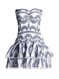 Thumbnail for Ruffle Strapless Dresses For Women -, Dresses , Drestiny , Australia, Black, Blue, Canada, Deep Pink, Green, L, M, Mini Dresses, New Zealand, Pink, Purple, Red, S, Sleeveless, Strapless, United Kingdom, United States, White, Yellow , Drestiny , www.shopdrestiny.com