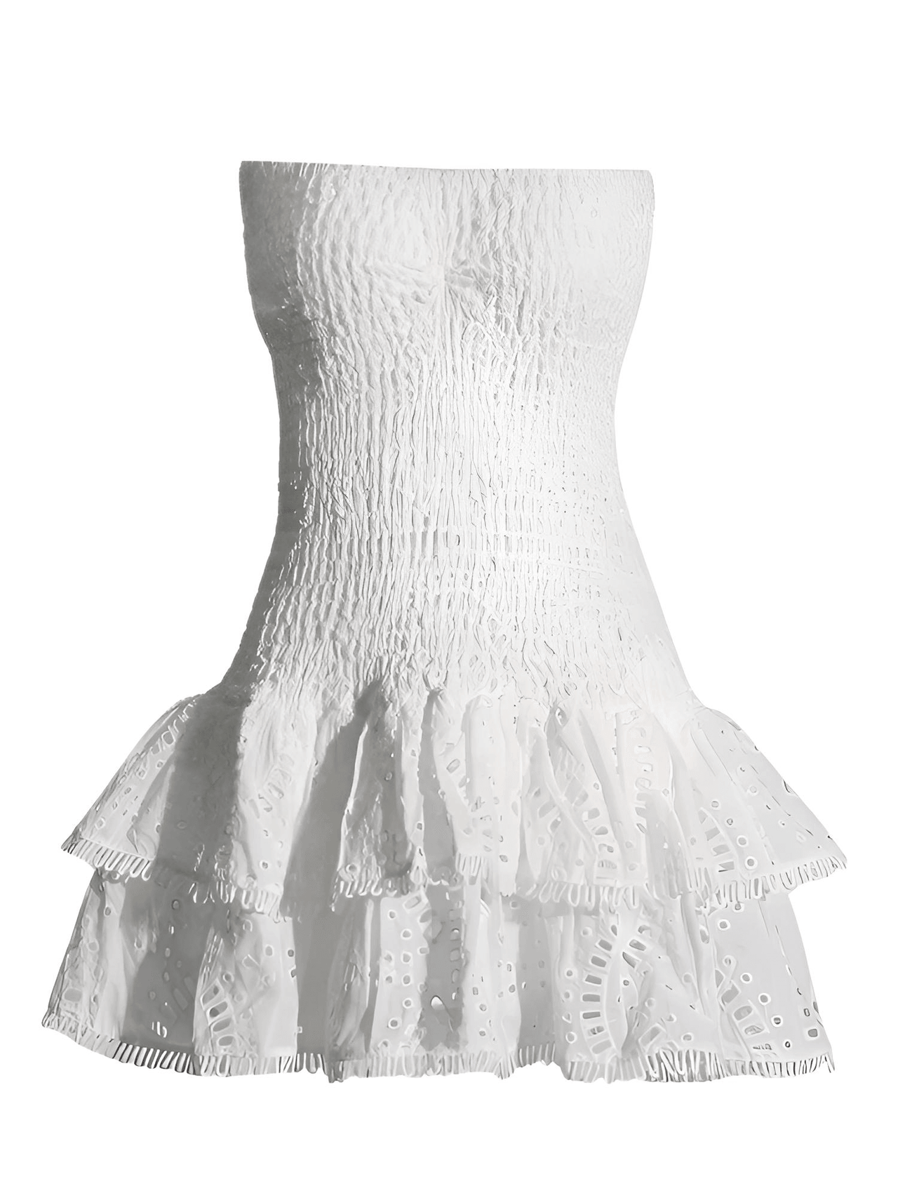 Ruffle Strapless Dresses For Women -, Dresses , Drestiny , Australia, Black, Blue, Canada, Deep Pink, Green, L, M, Mini Dresses, New Zealand, Pink, Purple, Red, S, Sleeveless, Strapless, United Kingdom, United States, White, Yellow , Drestiny , www.shopdrestiny.com