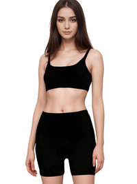 Thumbnail for Seamless Yoga Set Female Women's Crop Top Bra & Shorts 2PCS -, Short Sets , Drestiny , Australia, Black, Blue, Canada, Crop Tops, Dark Blue, Gender_Women, Grey, L, M, Navy, New Zealand, S, Sets, Short Sets, Shorts, Sleeveless, United Kingdom, United States, White , Drestiny , www.shopdrestiny.com
