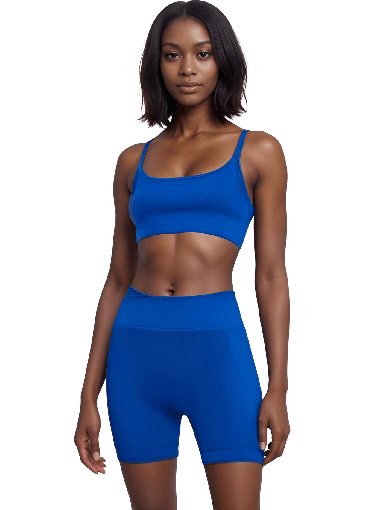 Seamless Yoga Set Female Women's Crop Top Bra & Shorts 2PCS -, Short Sets , Drestiny , Australia, Black, Blue, Canada, Crop Tops, Dark Blue, Gender_Women, Grey, L, M, Navy, New Zealand, S, Sets, Short Sets, Shorts, Sleeveless, United Kingdom, United States, White , Drestiny , www.shopdrestiny.com