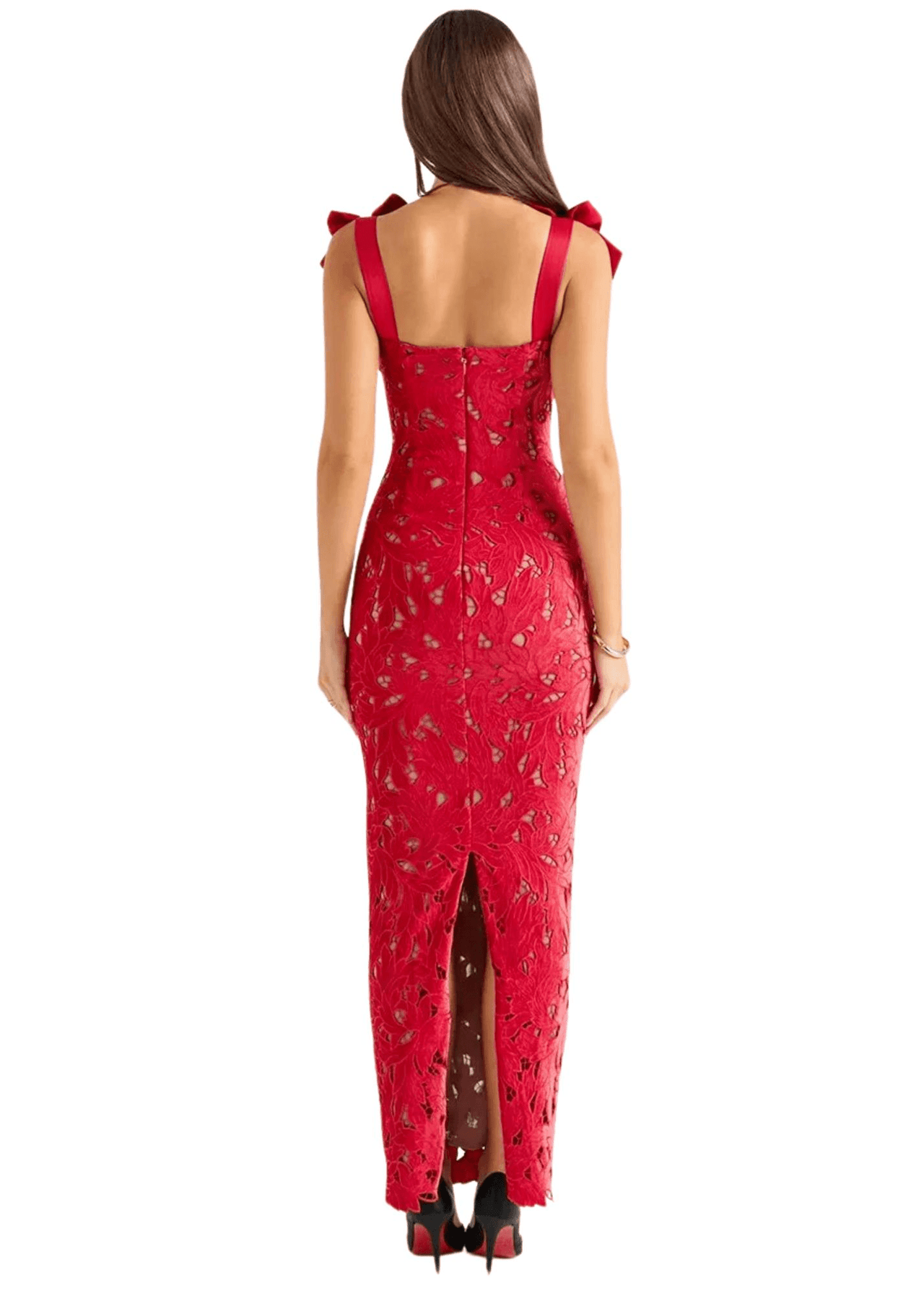 Sexy Bows Lace Maxi Dress For Women Fashion Sleeveless Backless Bodycon Birthday Club Party Long Dress, Black Lace Maxi Dress, Red Lace Maxi Dress, Boho Lace Maxi Dress, Long Lace Dress, Lace Maxi Dress For Wedding Guest, S, M, L, Ankle Length Dresses, Maxi Dresses, Sleeveless, Black, Red, 4, 6, 8, 10, United States, USA, Canada, Australia, New Zealand, United Kingdom, UK, shopdrestiny.com