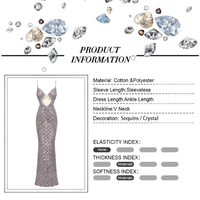 Thumbnail for Sexy Deep-Plunge Backless Sequin Dress Mesh Sparkly Silver Maxi Long Dress Elegant Party Evening Outfits, Drestiny, Dresses, Maxi Dresses, Sleeveless, S, M, L, United States, USA, Silver, Canada, Australia, New Zealand, United Kingdom, UK, backless sequin dress, deep v sequin dress, sparkly backless dress, plunging sequin dress, sequin party dress backless, shopdrestiny.com