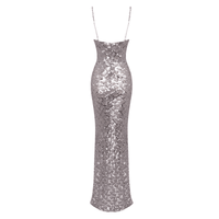 Thumbnail for Silver sequin dress on a white background
