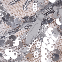 Thumbnail for Sexy Deep-Plunge Backless Sequin Dress Mesh Sparkly Silver Maxi Long Dress Elegant Party Evening Outfits, Drestiny, Dresses, Maxi Dresses, Sleeveless, S, M, L, United States, USA, Silver, Canada, Australia, New Zealand, United Kingdom, UK, backless sequin dress, deep v sequin dress, sparkly backless dress, plunging sequin dress, sequin party dress backless, shopdrestiny.com