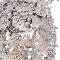 Thumbnail for Sexy Deep-Plunge Backless Sequin Dress Mesh Sparkly Silver Maxi Long Dress Elegant Party Evening Outfits, Drestiny, Dresses, Maxi Dresses, Sleeveless, S, M, L, United States, USA, Silver, Canada, Australia, New Zealand, United Kingdom, UK, backless sequin dress, deep v sequin dress, sparkly backless dress, plunging sequin dress, sequin party dress backless, shopdrestiny.com