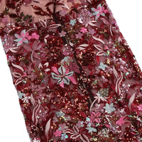 Thumbnail for Sexy Floral Strapless Sequin Dresses Women's Luxury Sequins Flower Backless Long Slim Dress Evening Party Dress