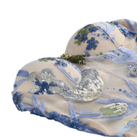 Thumbnail for Sexy Floral Strapless Sequin Dresses Women's Luxury Sequins Flower Backless Long Slim Dress Evening Party Dress