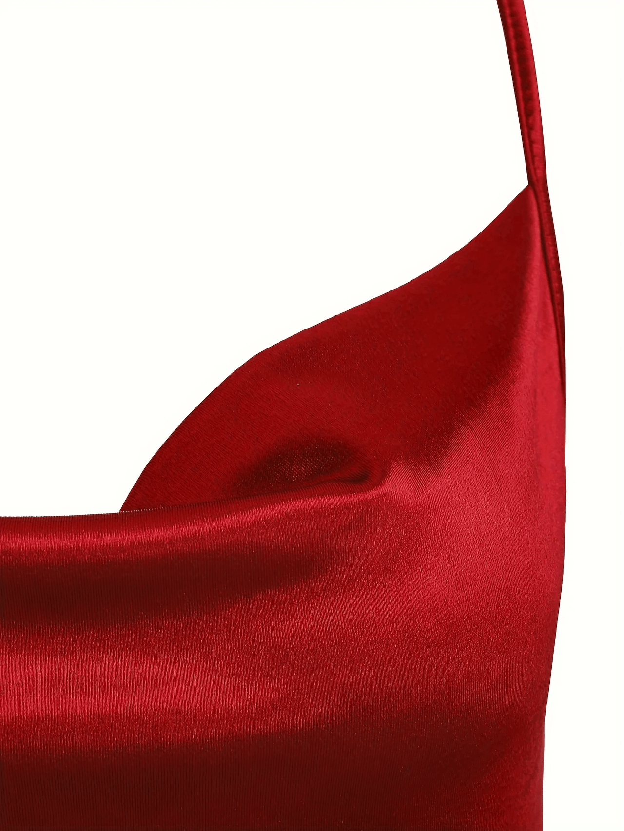 Close-up of red fabric with a plain background