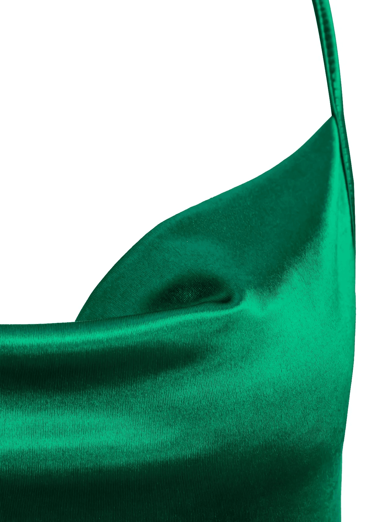 Close-up of green fabric with a plain background
