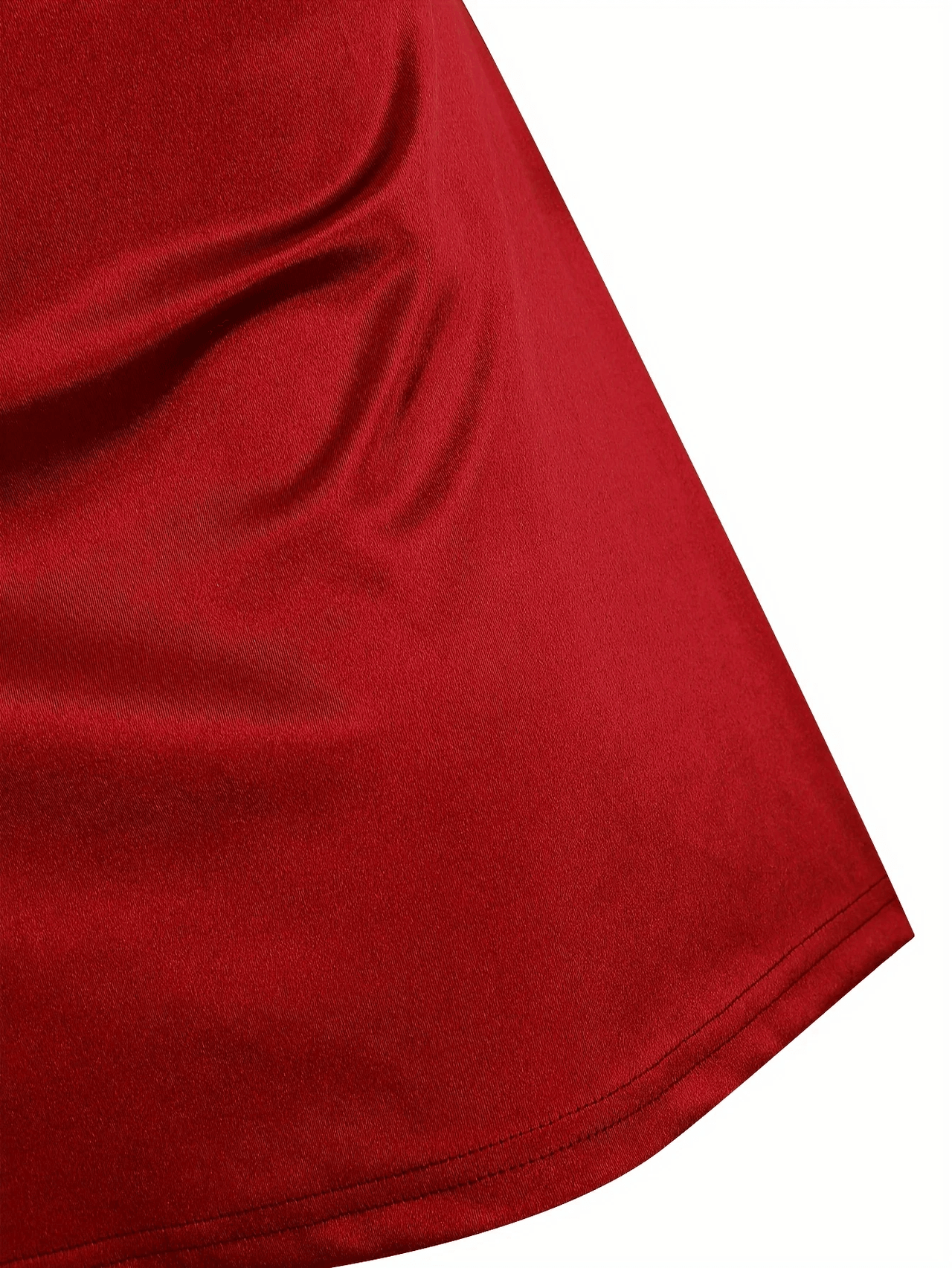 Close-up of a red fabric texture on a white background