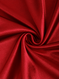 Thumbnail for Close-up of red satin fabric with a swirl pattern