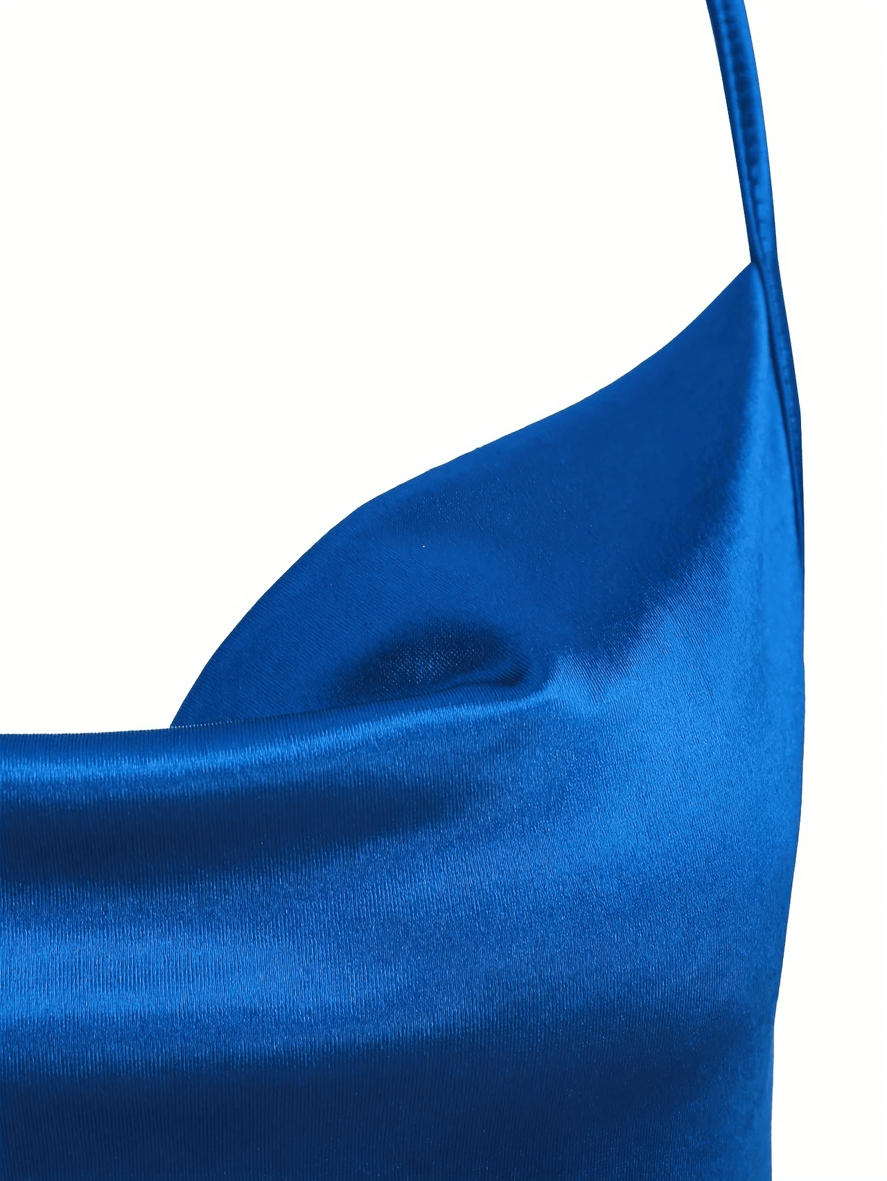 Close-up of blue fabric with a plain background