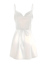 Thumbnail for White dress with thin straps on a white background