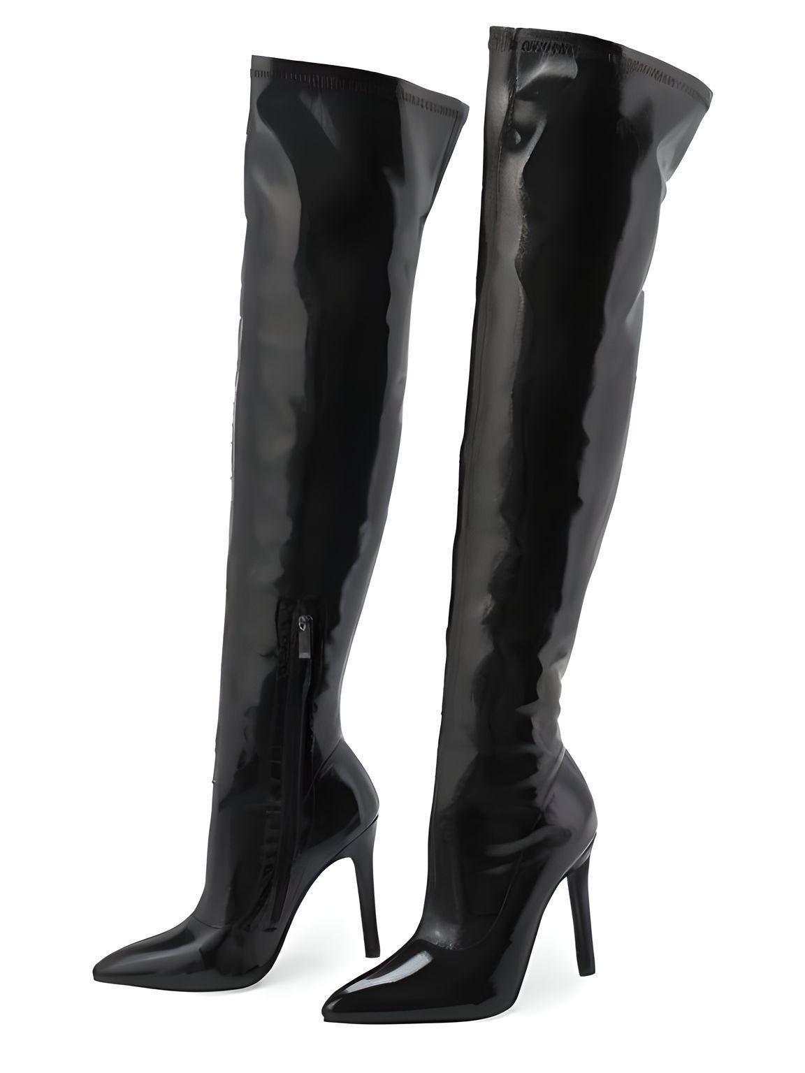 Sexy Stiletto High Heels Women's Over-The-Knee Boots Pointed Toe Ladies Sexy Thigh High Boots -, Boots , Drestiny , 10, 11, 4, 5, 6, 7, 8, 9, Apricot, Australia, Black, Boots, Grey, High Heels, Knee Highs, Red, Stilettos, Thigh Highs, United Kingdom, United States, White , Drestiny , www.shopdrestiny.com
