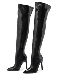 Thumbnail for Sexy Stiletto High Heels Women's Over-The-Knee Boots Pointed Toe Ladies Sexy Thigh High Boots -, Boots , Drestiny , 10, 11, 4, 5, 6, 7, 8, 9, Apricot, Australia, Black, Boots, Grey, High Heels, Knee Highs, Red, Stilettos, Thigh Highs, United Kingdom, United States, White , Drestiny , www.shopdrestiny.com